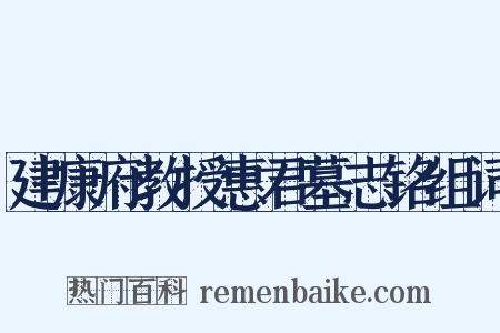 建康府教授惠君墓志铭组词是什么意思的图片